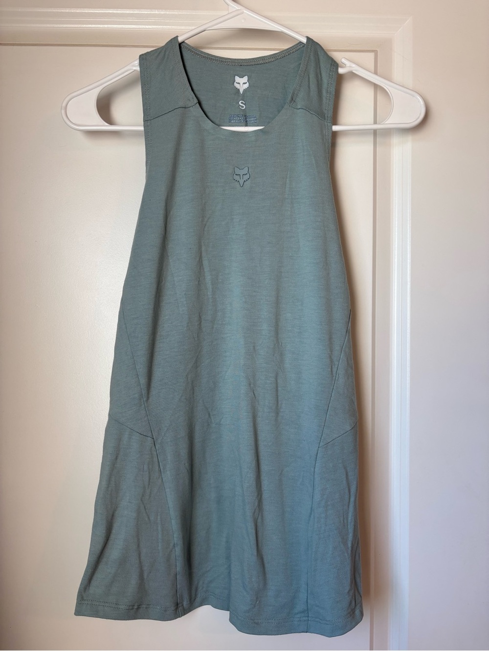 Fox Women's Light Blue Athletic Tank Top size S